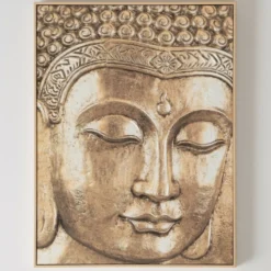 Boltze Wandbild Karuna Buddha Champagner