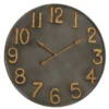 Boltze Wanduhr Lincoln Antikgold Dunkelgrau
