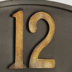 Boltze Wanduhr Lincoln Antikgold Dunkelgrau