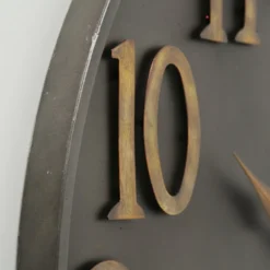 Boltze Wanduhr Lincoln Antikgold Dunkelgrau