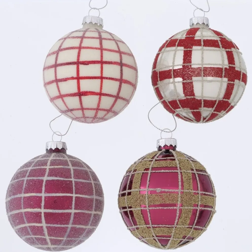 Boltze Weihnachtskugel Lingo 12er-Set