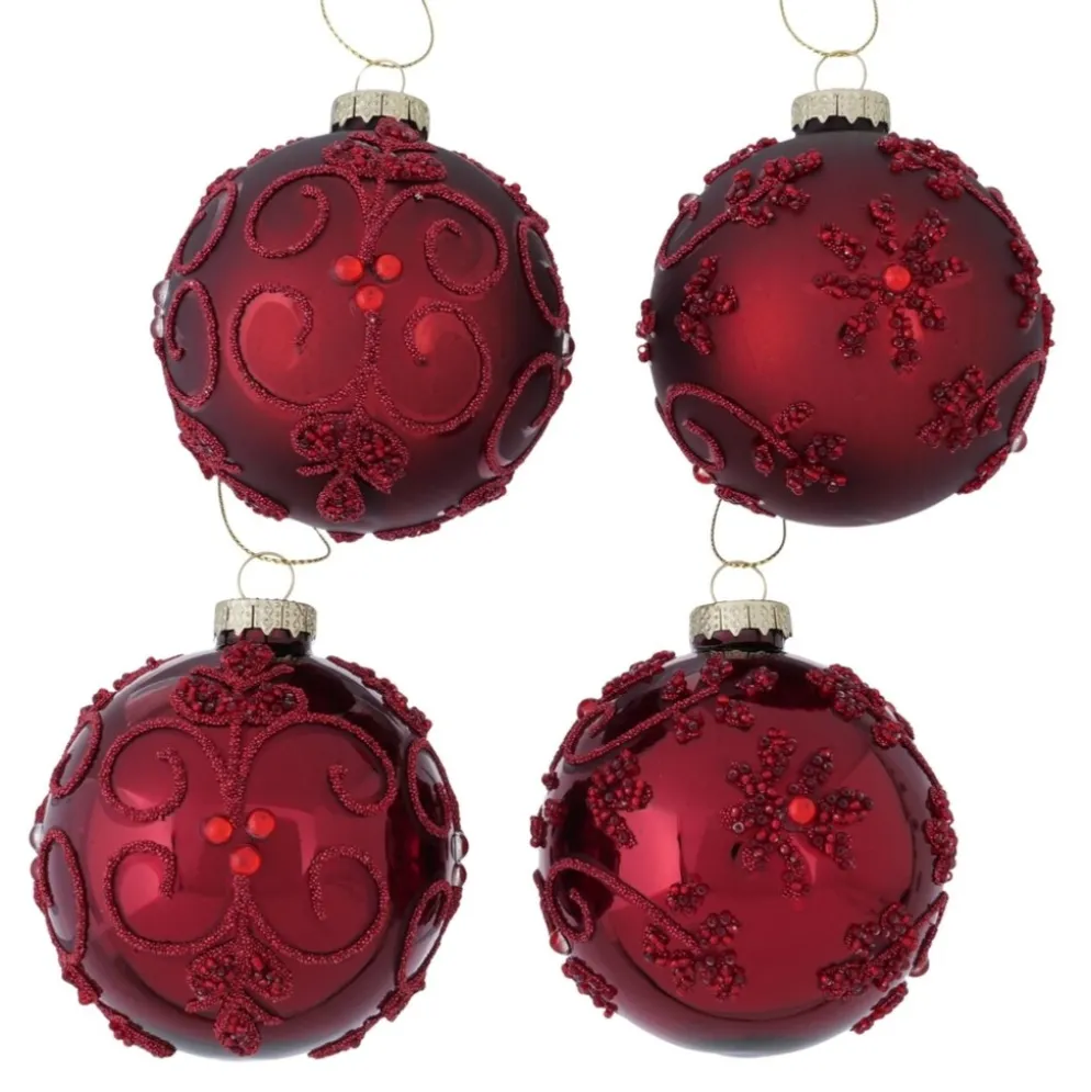Boltze Weihnachtskugel Oriana 12er-Set