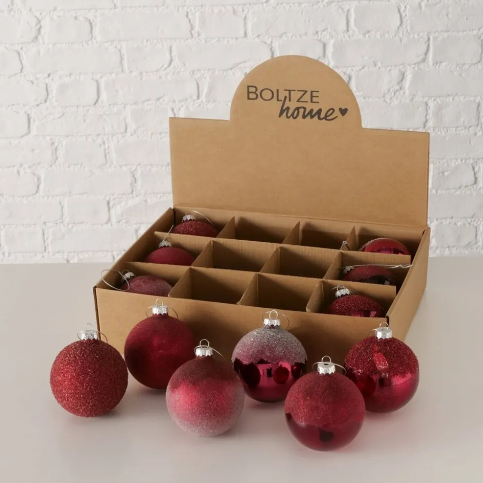 Boltze Weihnachtskugel Velia 12er-Set