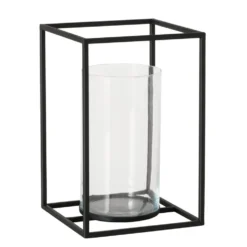 Boltze Windlicht Quantum Metall, Glas