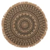 byRoom Teppich aus Jute mit Mandala Print
