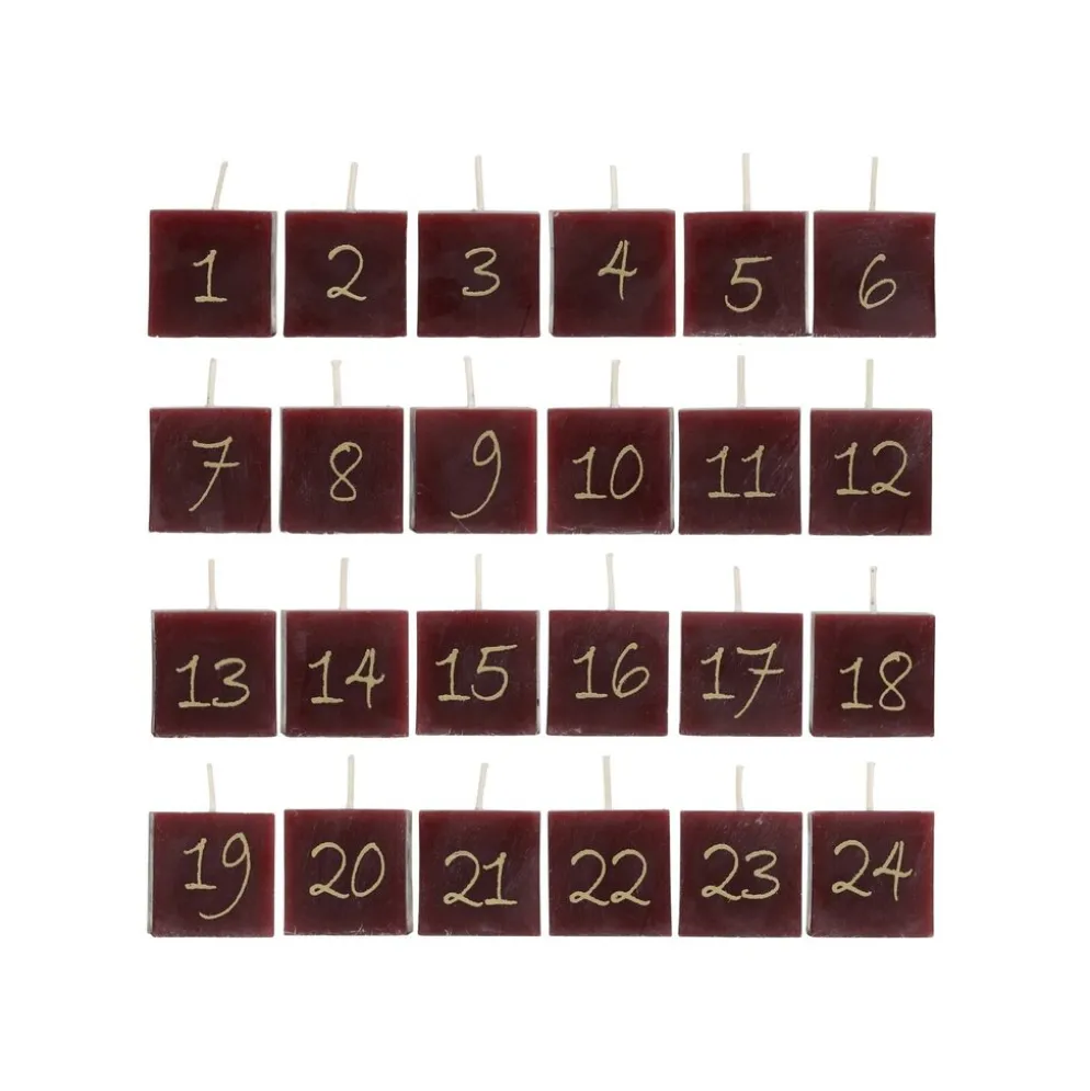 Chic Antique Adventskalender Kerzen 24 Stück