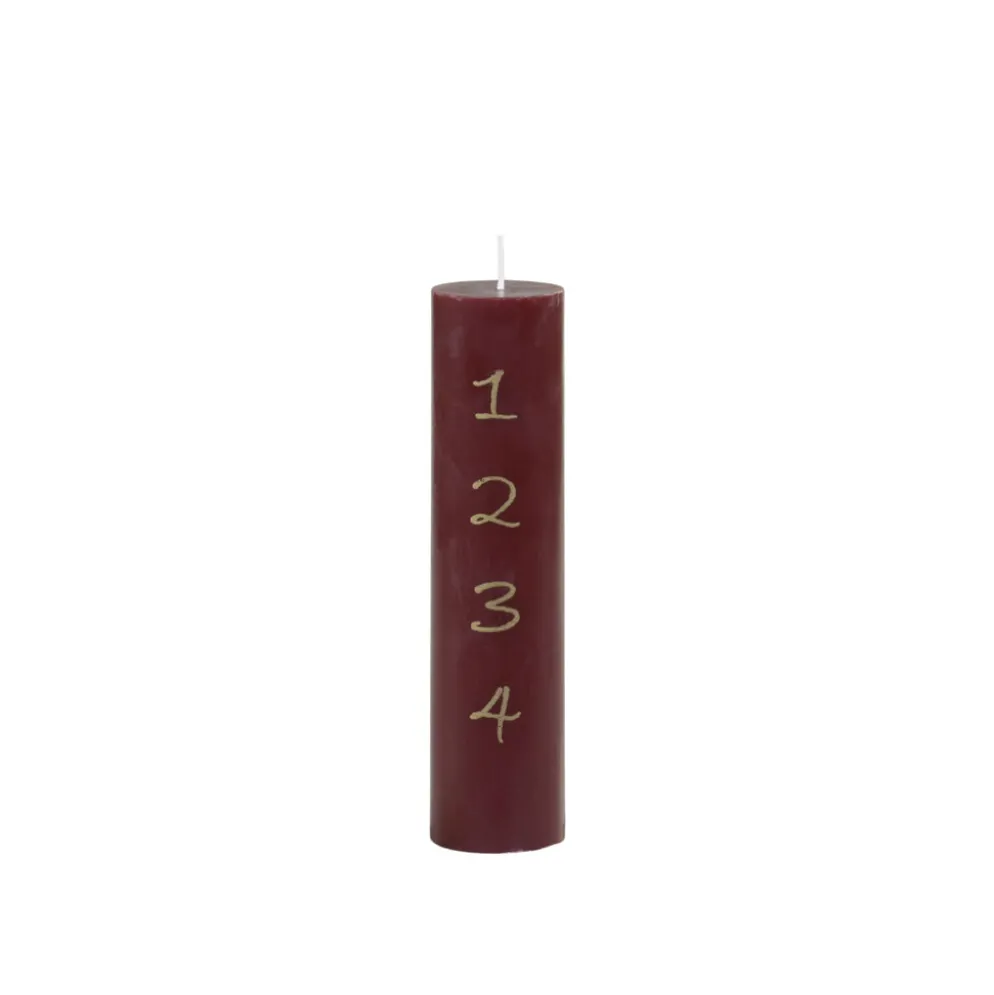Chic Antique Adventskerze mit Druck 1-4