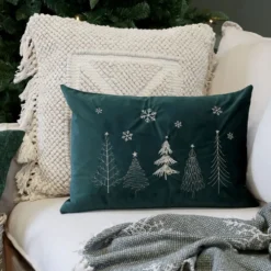 Chic Antique Aix Kissebezug mit Weihnachtsbäumen