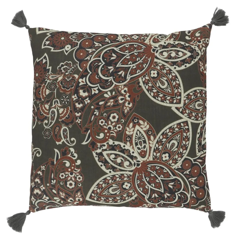 Chic Antique Aix Kissenbezug Paisley mit Quasten