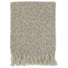 Chic Antique Aix Plaid aus Garnüberschuss, Leopardmuster