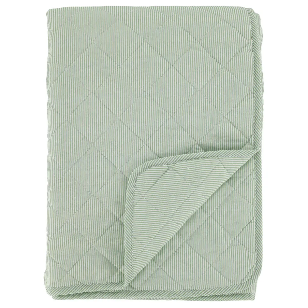 Chic Antique Aix Quilt – Maritime Steppdecke aus Baumwolle