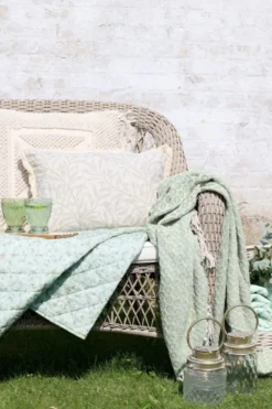 Chic Antique Aix Quilt mit Blumenmuster Baumwolle