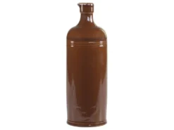 Chic Antique Alte französische Flasche mokka