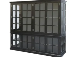 Chic Antique antiker Vitrinenschrank Marseille 8 Türen