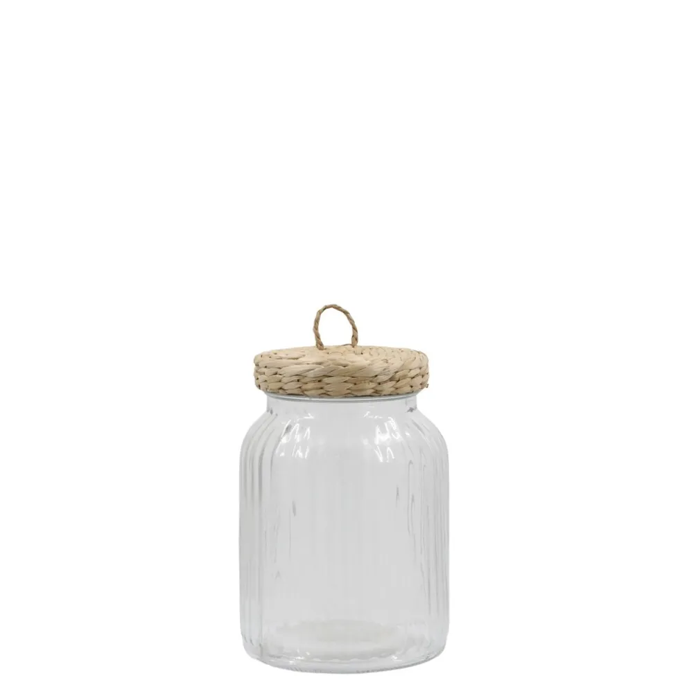 Chic Antique Aufbewahrungsglas mit geflochtenem Deckel