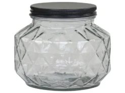 Chic Antique Aufbewahrungsglas mit Diamantenschliff