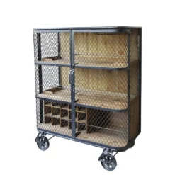 Chic Antique Barschrank auf Rädern