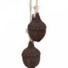 Chic Antique Baumschmuck Eichelnuss Velours