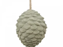 Chic Antique Baumschmuck Tannenzapfen Velours