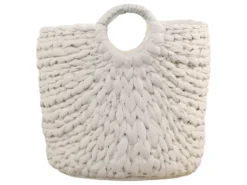 Chic Antique Übertopf Corte mit Flechtmuster und Henkel