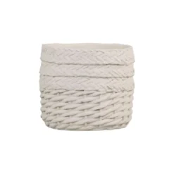 Chic Antique Übertopf Corte mit Flechtmuster