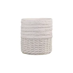 Chic Antique Übertopf Corte mit Flechtmuster