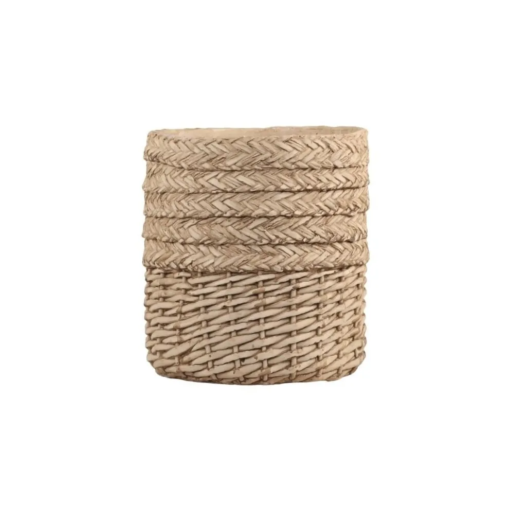Chic Antique Übertopf Corte mit Flechtmuster