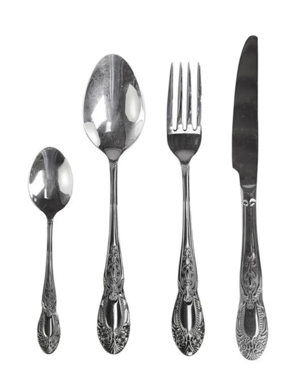 Chic Antique Besteck mit Dekor 4er Set