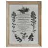 Chic Antique Bild mit wilden Blumen und Naturrahmen
