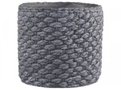 Chic Antique Blumentopf Corte mit grobem Flechtmuster