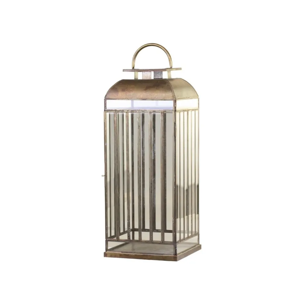 Chic Antique Boden Laterne mit Streifen