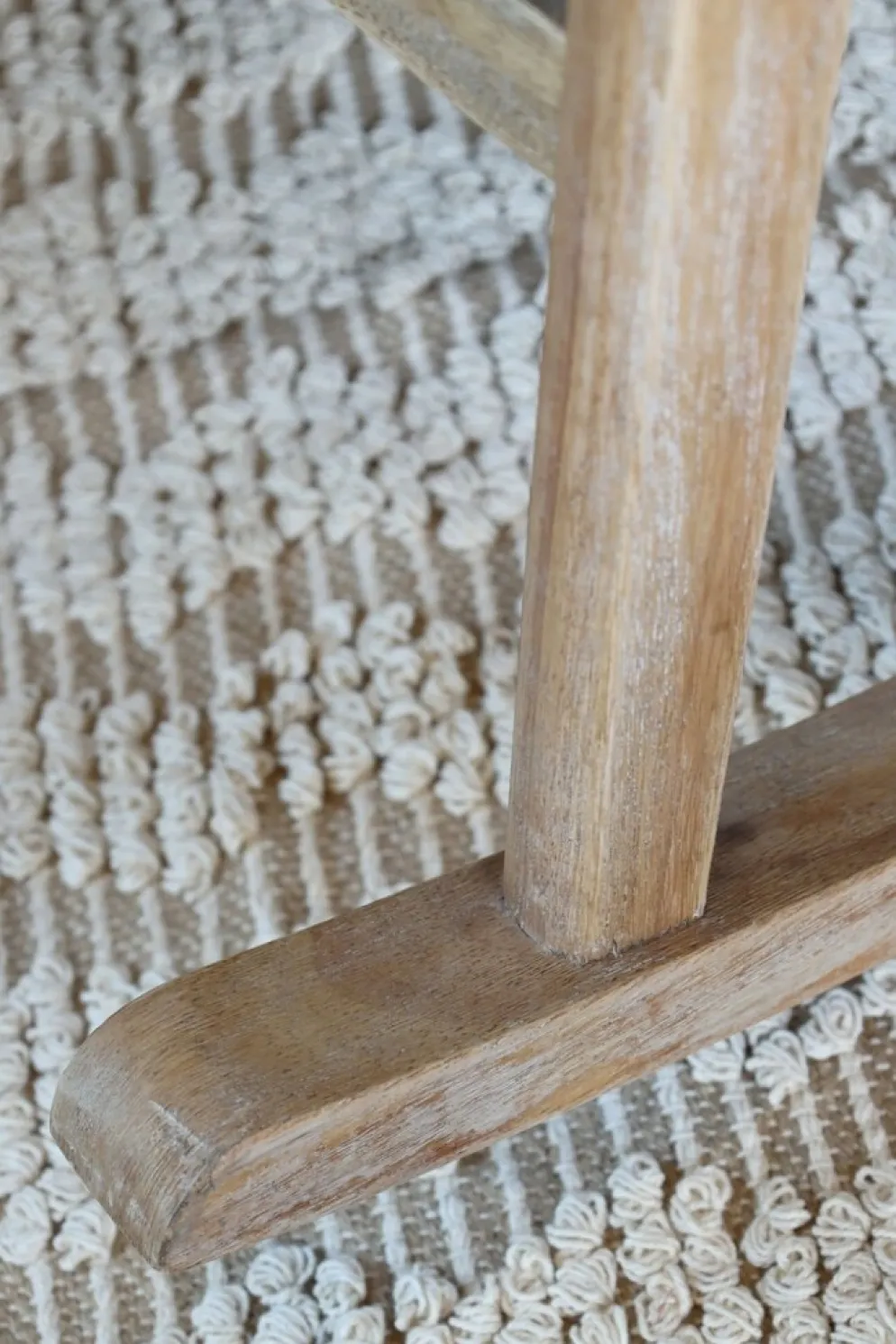 Chic Antique Brocante Schaukelstuhl aus Rattan & Gummibaum