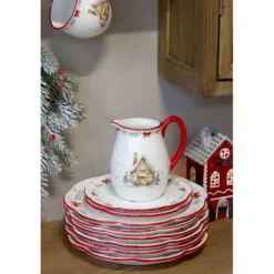 Chic Antique Chalet de Noël Frühstücksteller Weihnachten