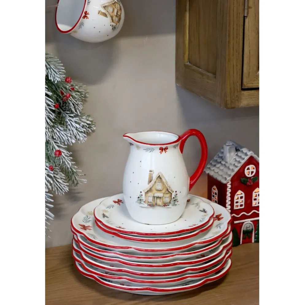 Chic Antique Chalet de Noël Frühstücksteller Weihnachten