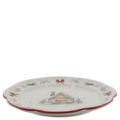 Chic Antique Chalet de Noël Mittagsteller Weihnachtsgeschirr
