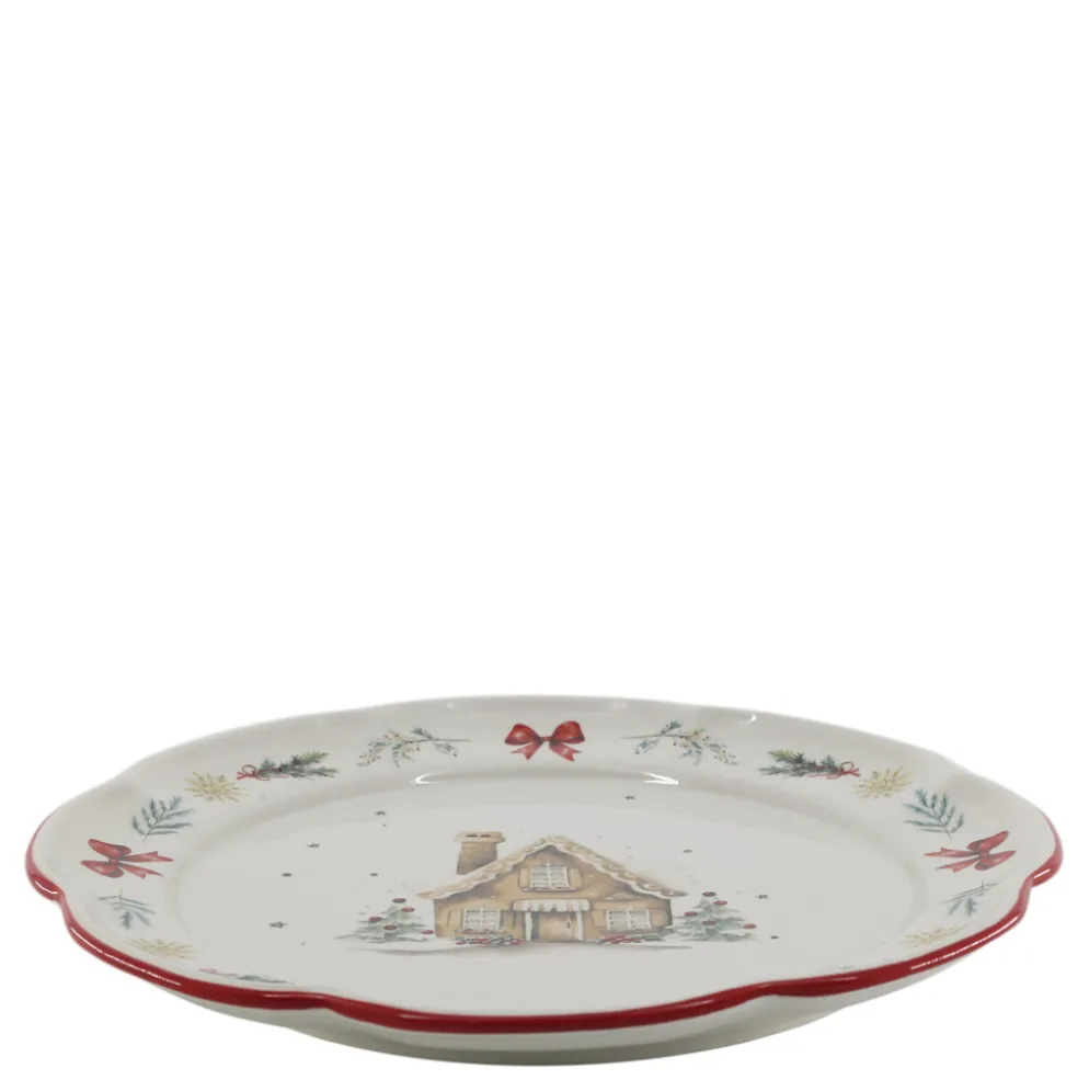 Chic Antique Chalet de Noël Mittagsteller Weihnachtsgeschirr