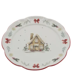 Chic Antique Chalet de Noël Mittagsteller Weihnachtsgeschirr