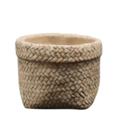 Chic Antique Corte Übertopf mit Beutelmuster