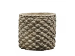 Chic Antique Corte Übertopf mit Zopfmuster