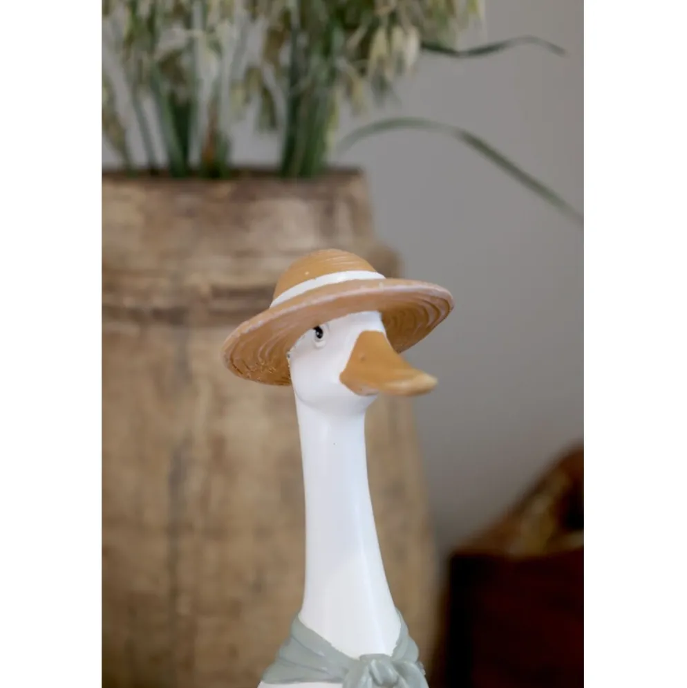 Chic Antique Deko Gänse Set mit Schal & Hut