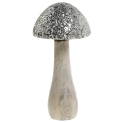 Chic Antique Deko Pilz mit glitzerndem Schirm