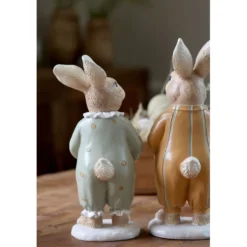 Chic Antique Deko-Set Kaninchen im Pyjama 2er