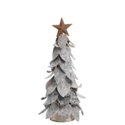 Chic Antique Deko Weihnachtsbaum aus Birkenrinde mit Stern