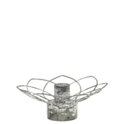 Chic Antique Eisen Kerzenständer in Blumenform