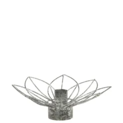 Chic Antique Eisen Kerzenständer in Blumenform
