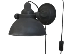 Chic Antique Factory Wandlampe schwarz