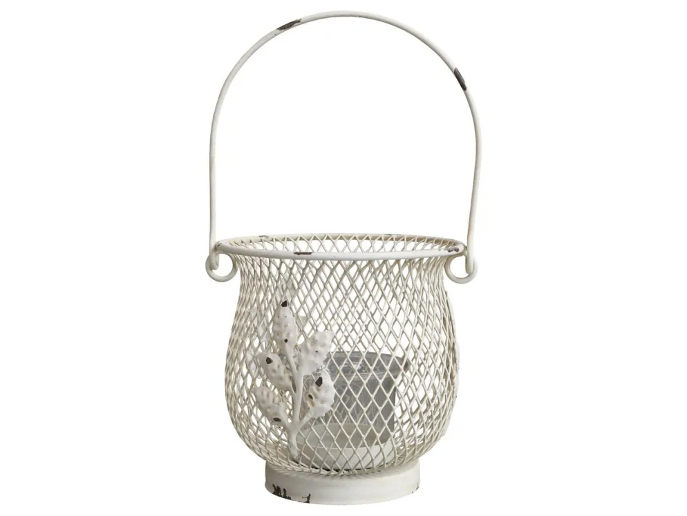 Chic Antique Fil De Fer Hurricane Windlicht mit Henkel
