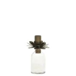 Chic Antique Flasche mit Kerzenhalter