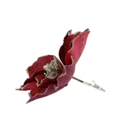 Chic Antique Fleur Blume mit Clips, Tannenbaumschmuck