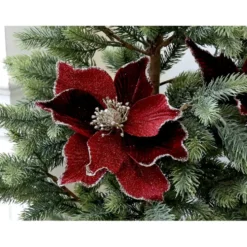 Chic Antique Fleur Blume mit Clips, Tannenbaumschmuck